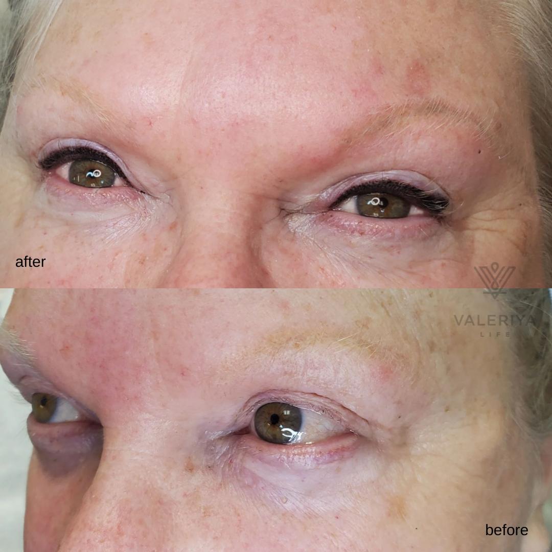 Eyeliner with minimal stardust